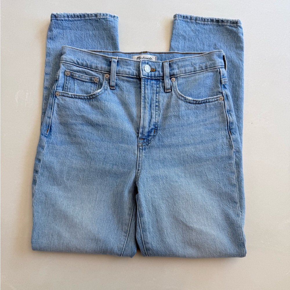 Madewell Women's Straight Leg Jeans - Light Blue
